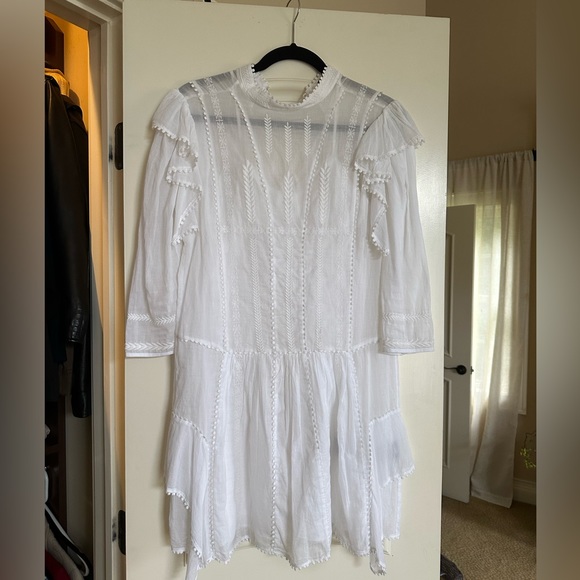 Isabel  Marant Etolie White Alba Embroidered Dress - Picture 3 of 5